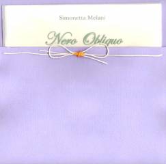 Per Nero Obliquo di Simonetta Melani Per Nero Obliquo di Simonetta Melani