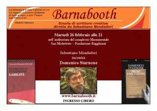 Domenico Starnone alla Barnabooth Domenico Starnone alla Barnabooth